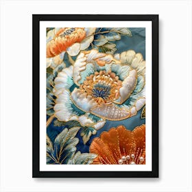 Chinese Silk Embroidery Art Print