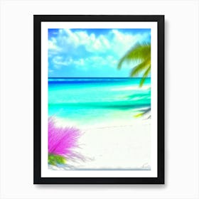 Bahamas Beach Soft Colours Tropical Destination Art Print