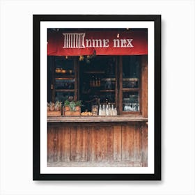 Dinner Abstract Store Blank Rustic Wooden Eatery Product People Banner Decoration Shelf (1) 2 Art Print