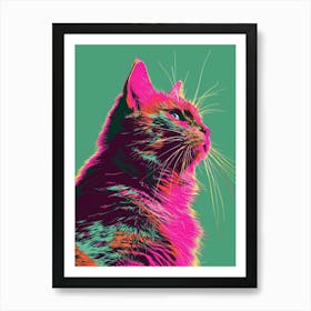 Pop Cat 4 Art Print