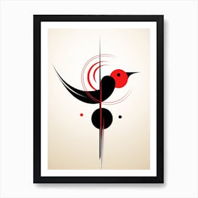 Bird Minimalist Abstract 4 Art Print