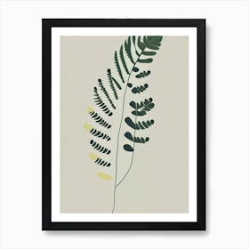 Southern Maidenhair Fern Wildflower Simplicity Art Print