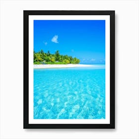 Relax Ocean Plant Idylli Holiday Coastline Beautiful Calm Shore Blue Paradise Sunlight N (29) Art Print