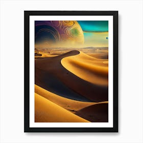 Planets In The Desert Art Print