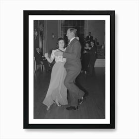 Couple Dancing The Schottische At A Dance During The San Angelo Fat Stock Show, San Angelo, Texas By Russell Lee Art Print