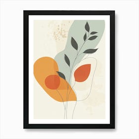 Abstract Floral Painting 1 Art Print