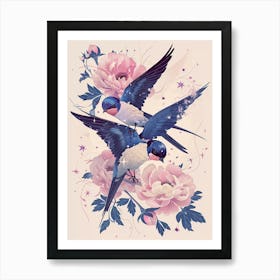 Birds In Flight Art Print