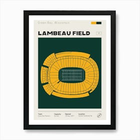 Green Bay Packers - Lambeau Field Art Print