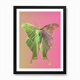Glitter Moth Art Print