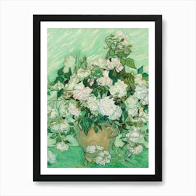 Roses by Vincent van Gogh, 1890 Art Print