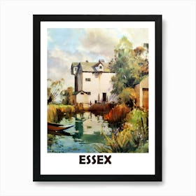 Essex, Great Britain, Vintage Travel Poster Art Print