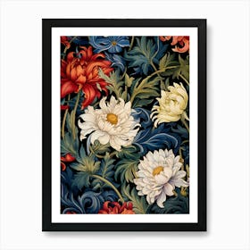 Wallpaper Floral Pattern 8 Art Print