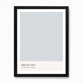 Arctic Sky Colour Block Poster Art Print