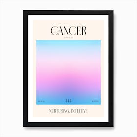 Cancer 2 Zodiac Sign Art Print