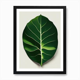 Pear Leaf Vibrant Inspired 2 Art Print