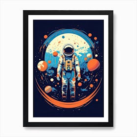 Nebula Quest: Astronaut's Discovery Art Print