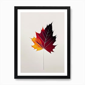 Maple Leaf Abstract 3 Art Print