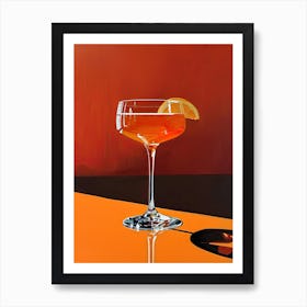 Aperol Cocktail 2 Art Print