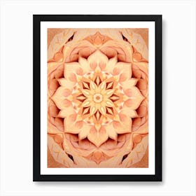 Symmetrical Mandalas Geometric Illustration 25 Art Print