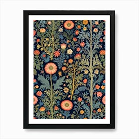 William Morris Floral Pattern 8 Art Print