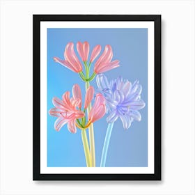 Dreamy Inflatable Flowers Agapanthus 1 Art Print