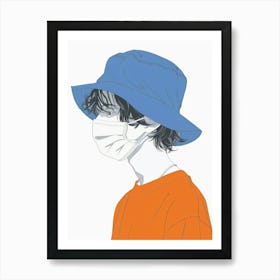 Hat Illustration 3 Art Print