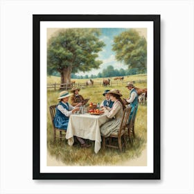 Country Picnic Art Print