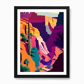 Grand Canyon National Park United States Of America Pop Matisse Art Print