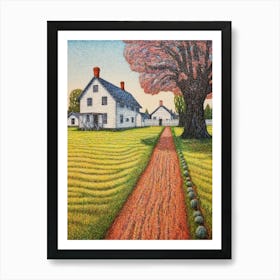 Fort Vancouver National Historic Site Fauvism Illustration 16 Art Print