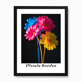 Bright Inflatable Flowers Poster Gerbera Daisy 4 Art Print