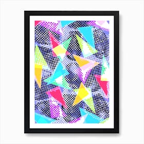 Spots And Triangles Art Print