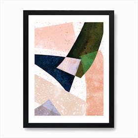 Speckled Geo Abstract 1 Art Print