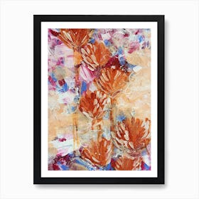 Burnt Roses Art Print