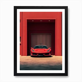 Ferrari F8 Art Print