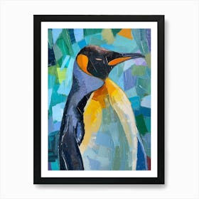 King Penguin St Andrews Bay Colour Block Painting 5 Art Print