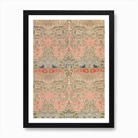 Peacock And Dragon, William Morris Art Print