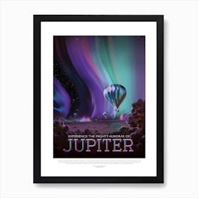 Jupiter Space Travel Nasa Poster Art Print