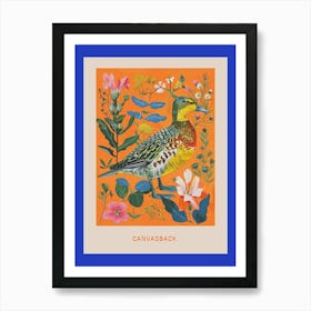 Spring Birds Poster Canvasback 2 Art Print