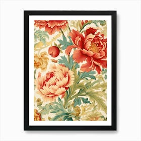 Floral Wallpaper 21 Art Print