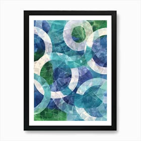 Abstract Circles 122 Art Print