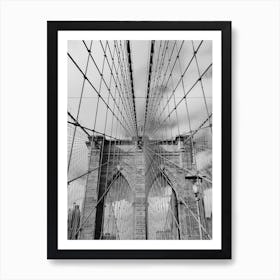 Brooklyn Bridge Geometry Art Print