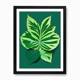 Calamint Leaf Vibrant Inspired 1 Art Print