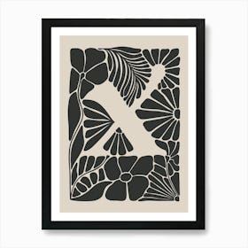 Botanical Letter X No 0764 Art Print