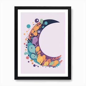 Colorful Letter C Illustration 43 Art Print