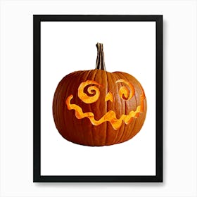 Smiling Pumpkin Art Print