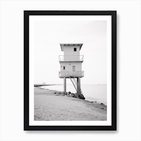 Santa Marinella, Italy, Black And White Photography 1 Art Print