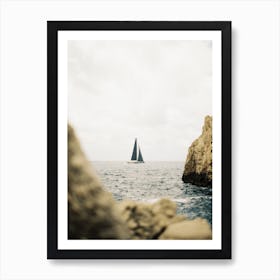 Boat In Capri Art Print