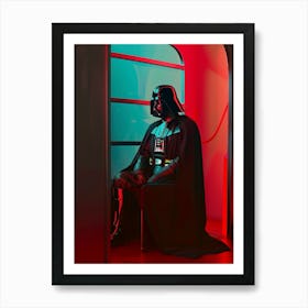 Darth Vader In Wes Anderson Style 06 Art Print