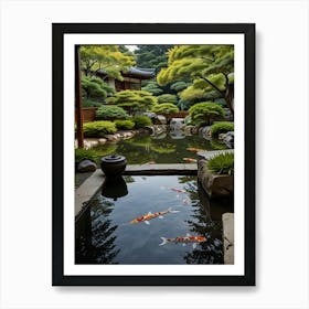 Koi Pond Art Print