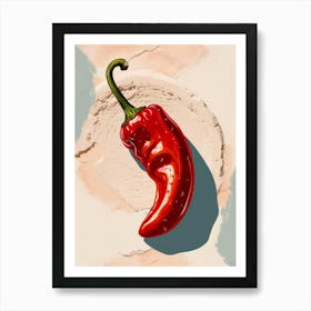 Red Chili Pepper 1 Art Print